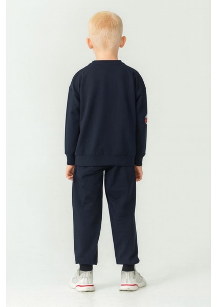 Erkek Çocuk Varsity Baskılı Alt Üst Eşofman Takımı AK7959 indirimleri