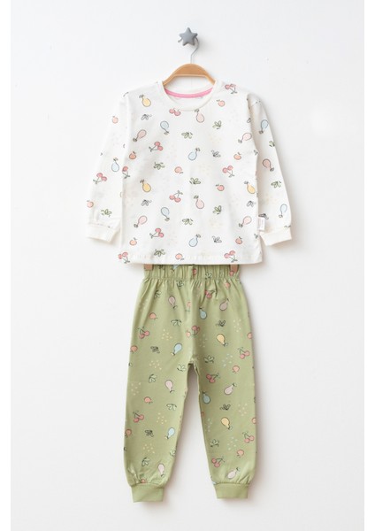 Desenli 2'li Kız Çocuk Pijama Takımı fiyatları