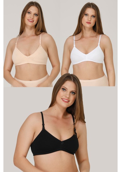 3'lü Emzirme Sütyeni Yumuşak Dokulu Nefes Alabilir Kumaş Seti fiyatları