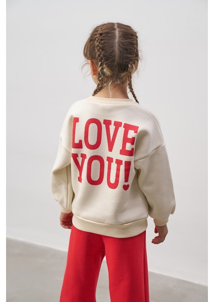 Kalp Baskılı Kız Çocuk Alt Üst Takım fırsatları