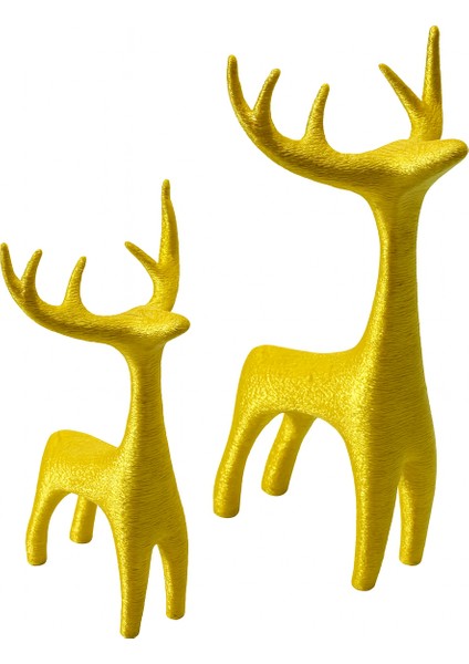 Parlak 2'li Geometrik Şık Geyik Seti fiyatları