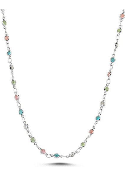 Dolce Rhodium Kolye 60 cm