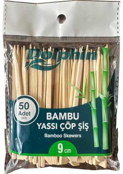 Ahşap Yassı Tutamaklı Saplı Çöp Şiş - Boy : 9 Cm. - 50 Adetlik 3 Paket fiyatları