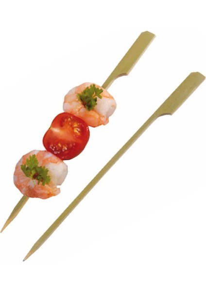 Ahşap Yassı Tutamaklı Saplı Çöp Şiş - Boy : 9 Cm. - 50 Adetlik 3 Paket modelleri