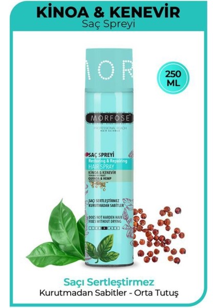 Kinoa Şekillendirici Saç Spreyi 250 ml Doğal Görünümle Güçlü Tutuş Sağlar
