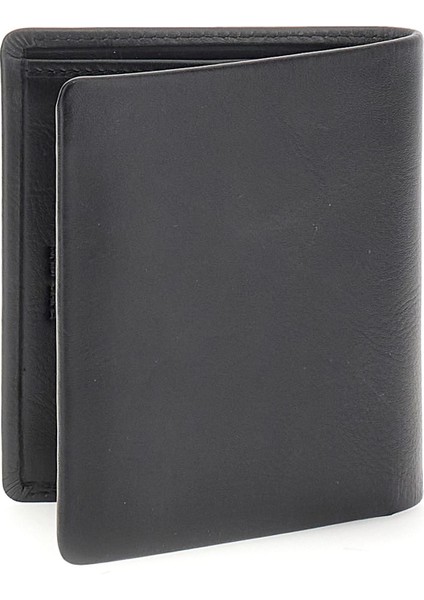 Erkek Rfıd Korumalı Logolu Deri Cüzdan - Siyah indirimleri