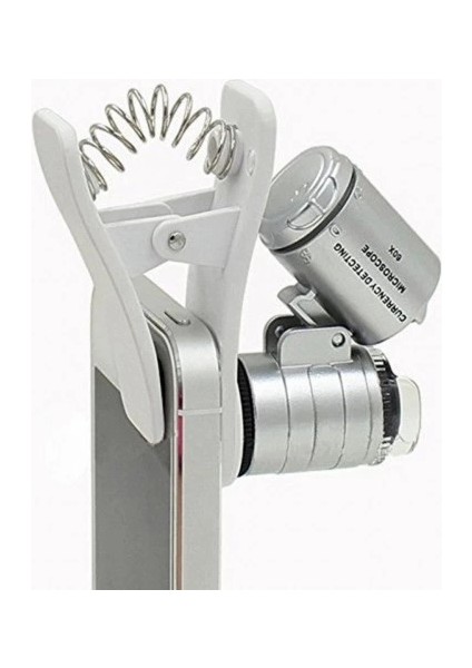 Evrensel LED Işıklı Mini Cep Mikroskobu, Tüm Kameralı Telefonlar Için NO:9882W fırsatları