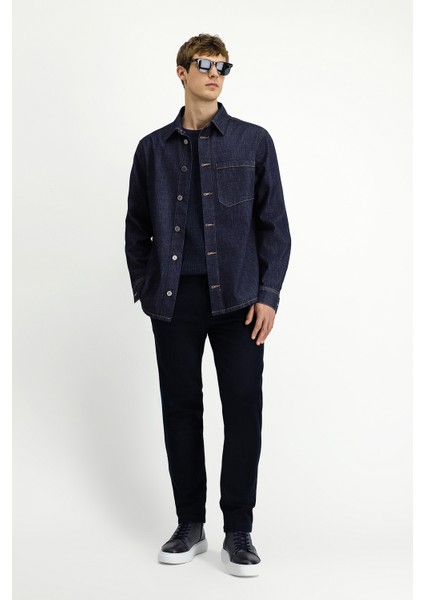 Uzun Kol Regular Fit Pamuk Spor Denim Gömlek / Mont fiyatları