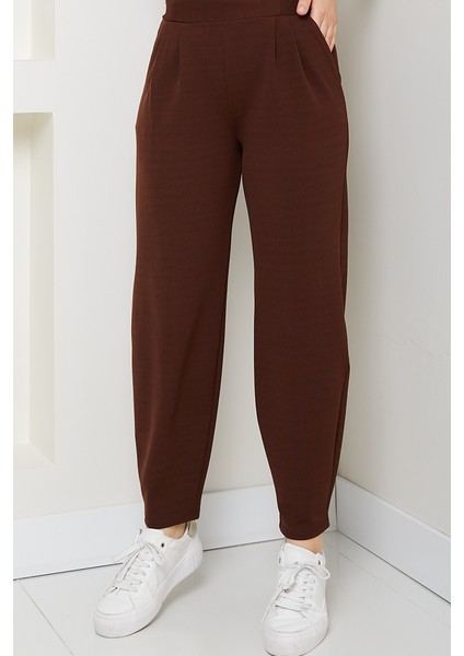 Elenor Cepli Havuç Pantolon 1584 - Kahve modelleri