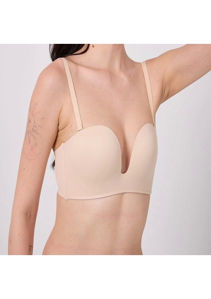 MSF05 Destekli V Dekolte Lazer Kesim Sütyen