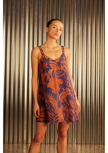 Kadın Dokuma V Yaka Kalın Askılı Elbise fiyatları