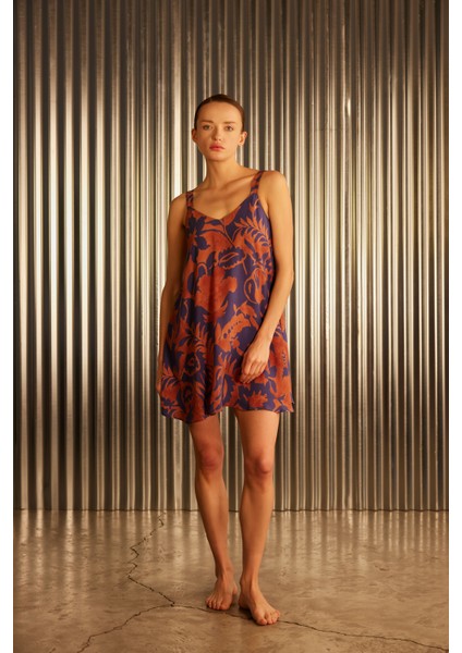 Kadın Dokuma V Yaka Kalın Askılı Elbise indirimleri