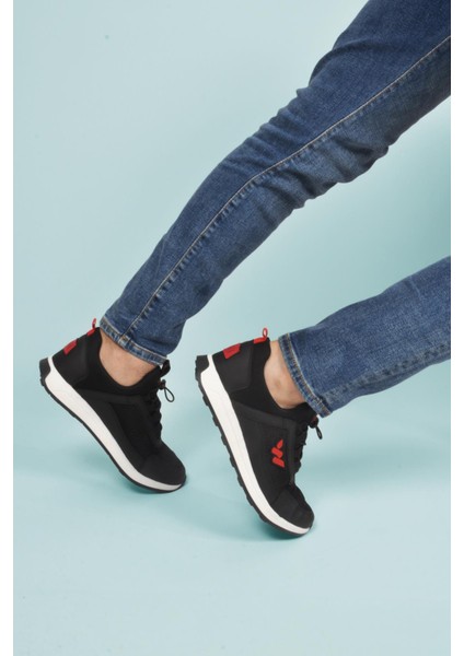 Apollo 166 M Siyah-Kırmızı Fileli Hafif Erkek Spor Ayakkabı fırsatları