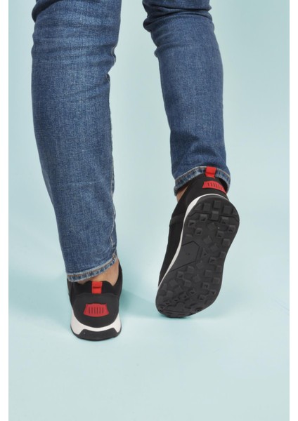 Apollo 166 M Siyah-Kırmızı Fileli Hafif Erkek Spor Ayakkabı indirimleri