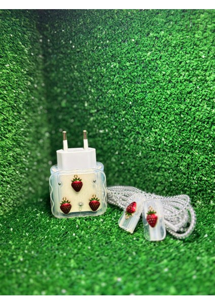 18W/20W Uyumlu Şarj Aleti Koruyucu Şarj Kablosu Örme Aparatlı Koruyucu Toparlayıcı