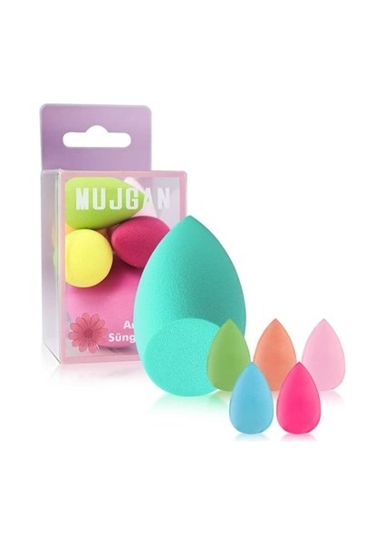 Lilyth Armut Makyaj Sünger Seti | 6’lı Yumuşak ve Dayanıklı Fondöten & Makyaj Süngeri