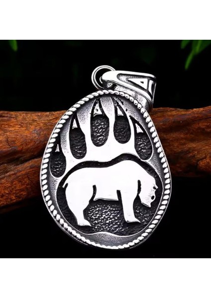 Viking Tarzı Güç ve Koruma Sembolü Ayı Pençesi Kolye fiyatları