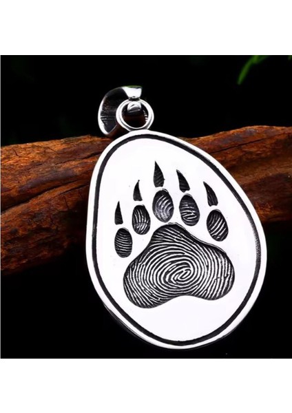 Viking Tarzı Güç ve Koruma Sembolü Ayı Pençesi Kolye modelleri