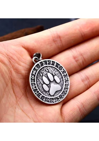 Viking Tarzı Güç ve Koruma Sembolü Ayı Pençesi Kolye fırsatları