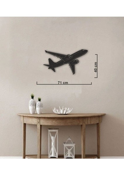 Take Off Uçak Silüeti Metal Tablo Pilot - Havacı - Uçak Tutkunu