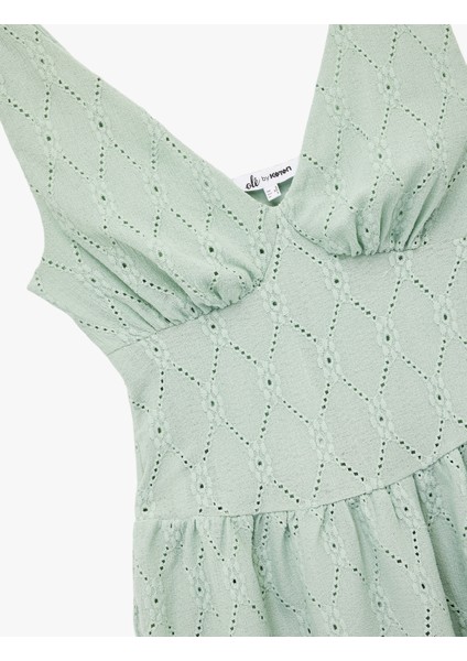 Derin V Yaka Kolsuz Fisto Mini Elbise modelleri