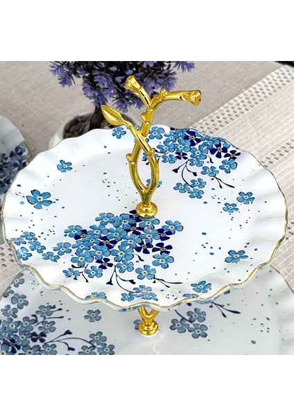 Glore Safir Altın Yaldızlı Cam Kurabiyelik fiyatları