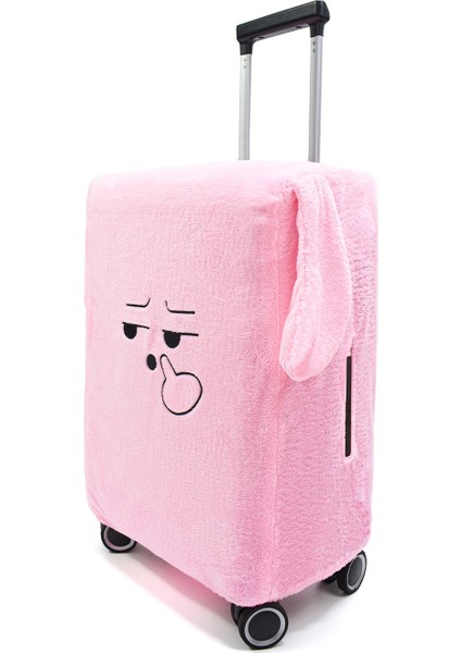Ayıcı Oyuncak Şaşkın Yüz Desenli Bavul-Valiz Koruyucu Kılıf | Seyahatlere Neşe Katın modelleri