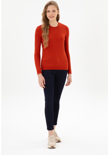 Kadın Kiremit Kazak /triko 50307763-VR031 fırsatları