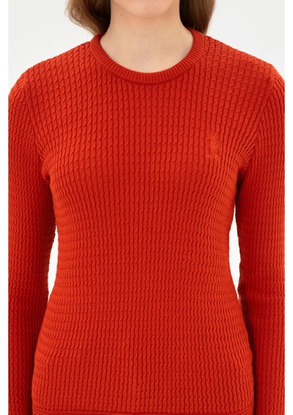 Kadın Kiremit Kazak /triko 50307763-VR031