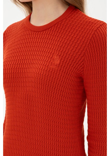 Kadın Kiremit Kazak /triko 50307763-VR031