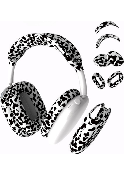 Airpods Max Uyumlu Inek Desenli Silikon Kulaklık Kılıfı
