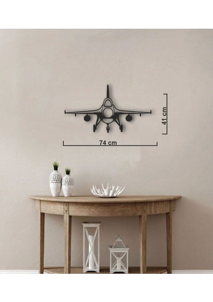 F-16 Uçak Metal Tablo Pilot - Havacı - Uçak Tutkunu