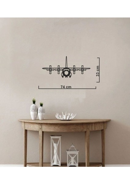 C-130 Uçak Metal Tablo Pilot - Havacı - Uçak Tutkunu