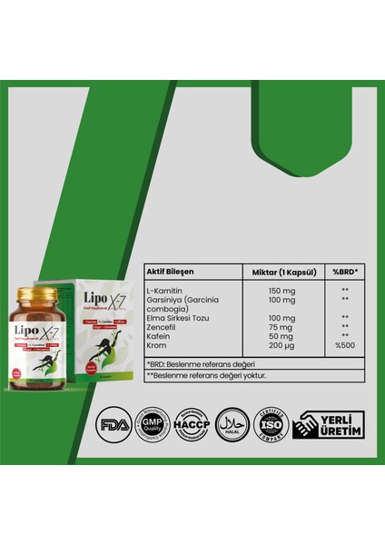 Bitkisel Takviye – L-Karnitin, Garcinia, Zencefil ve Krom İçerikli 30 Kapsül modelleri