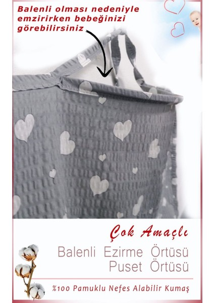 Balenli Emzirme Örtüsü Organik Kumaş 80X100 cm Emzirme Önlüğü %100 Pamuk fırsatları