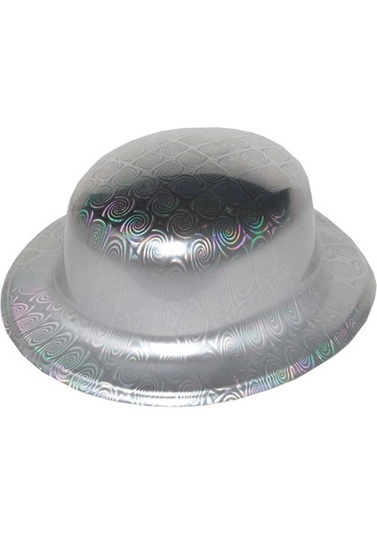 Gümüş Renk Hologramlı Plastik Yulak Melon 27X24 cm