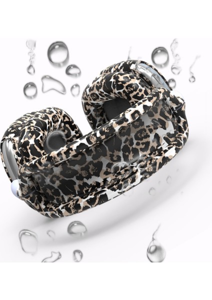 Airpods Max Uyumlu Leopar Desenli Silikon Kulaklık Kılıfı fırsatları