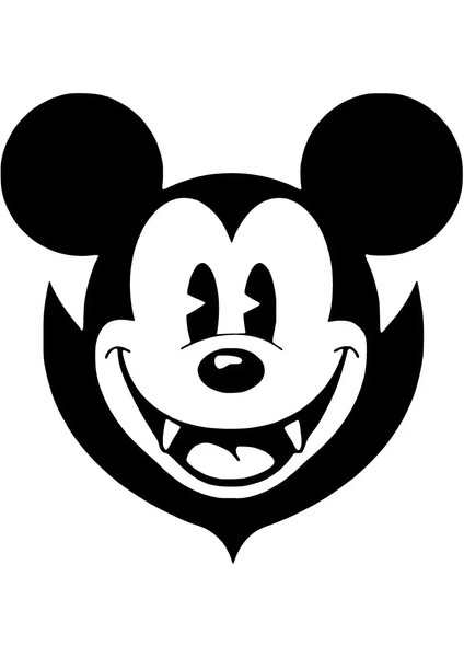 Vampir Mickey Sticker 10 x 10 cm