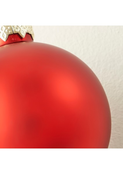 Christmas Yılbaşı Süsü 12'li Kırmızı (6 cm) fırsatları