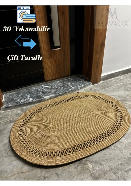 1AMSTERDAM Serisi Jüt, Desenli Kapı Önü, Paspas, Banyo Paspası, Balkon Paspası / Hediyelik, Ev Eşyası