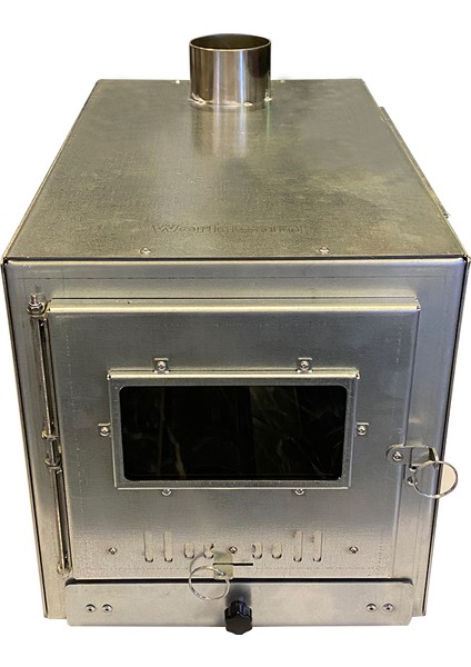 Galvanizli Kuzineli Kül Hazneli Çadır Sobası