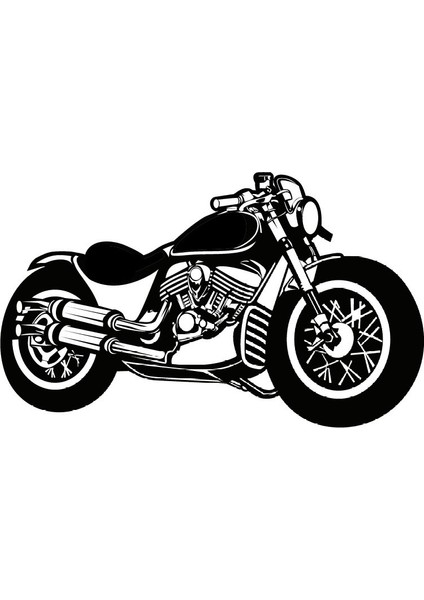 Klasik Motosikletler 9 Sticker 15 x 9 cm