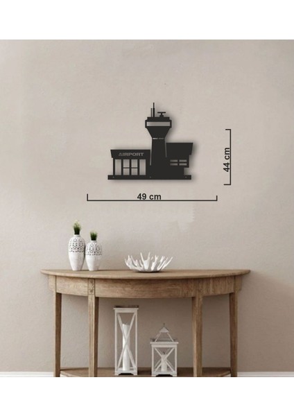 Atc Tower Metal Tablo Pilot - Havacı - Uçak Tutkunu