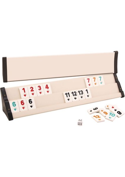 Lüks Plastik Okey Takımı Koyu Bej fiyatları