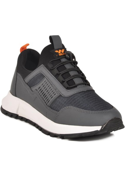 Nans 6006 G Füme Fileli Kilit Bağcıklı Unisex Spor Ayakkabı