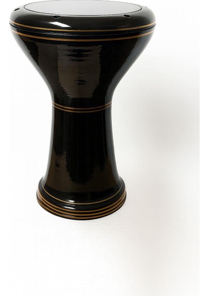 Rhyhtm Siyah Boyalı Gold Çizgili Profesyonel Darbuka