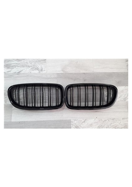 Ön Panjur Böbrek Set Parlak Siyah Çift Çıta Bmw F10