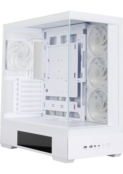 P40 Ds Whıte Atx Mıd Tower Beyaz Kasa 2 x USB 3.0, 1 x USB Type-C,1 x Mikrofon, 1 x Kulaklık, 4x 120MM Argb Fan
