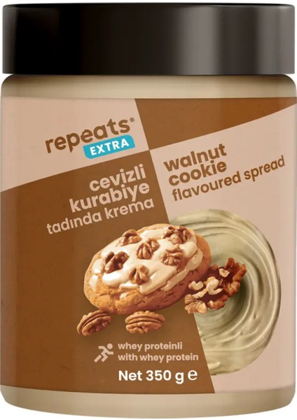 Extra Proteinli Cevizli Kurabiye Tadında Krema 350 GR