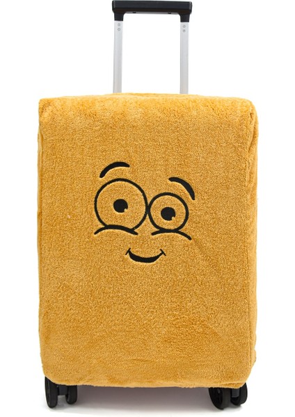 Legosh Gülen Yüz Desenli Bavul-Valiz Koruyucu Kılıf | Seyahatlere Neşe Katın fırsatları